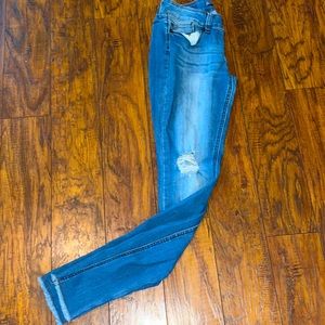Faded blue jeans that are affordable and size small love negotiate with price